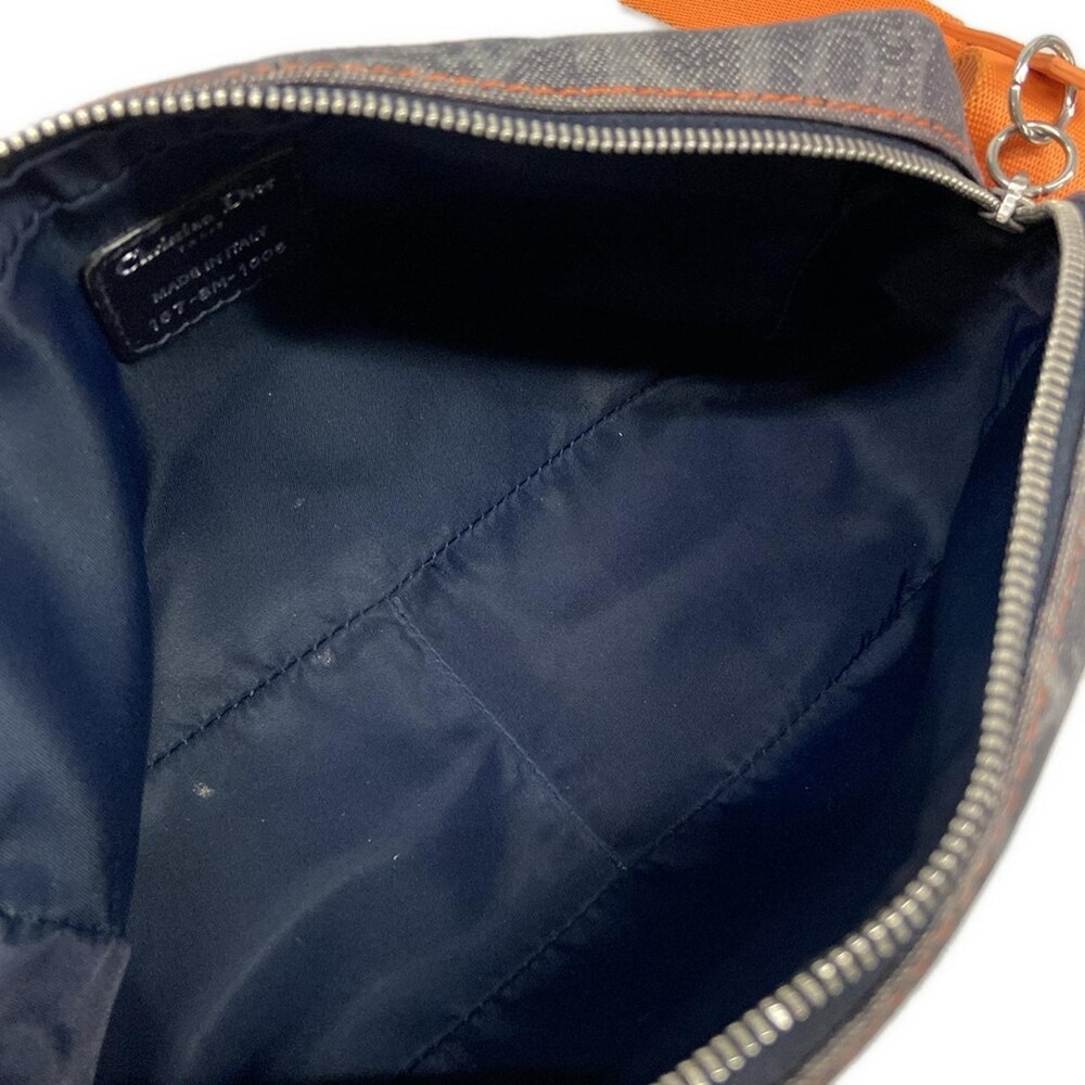 Christian Dior DIOR/ChristianDior Flight Shoulder Bag Gray Black Orange Denim - Picture 7 of 15